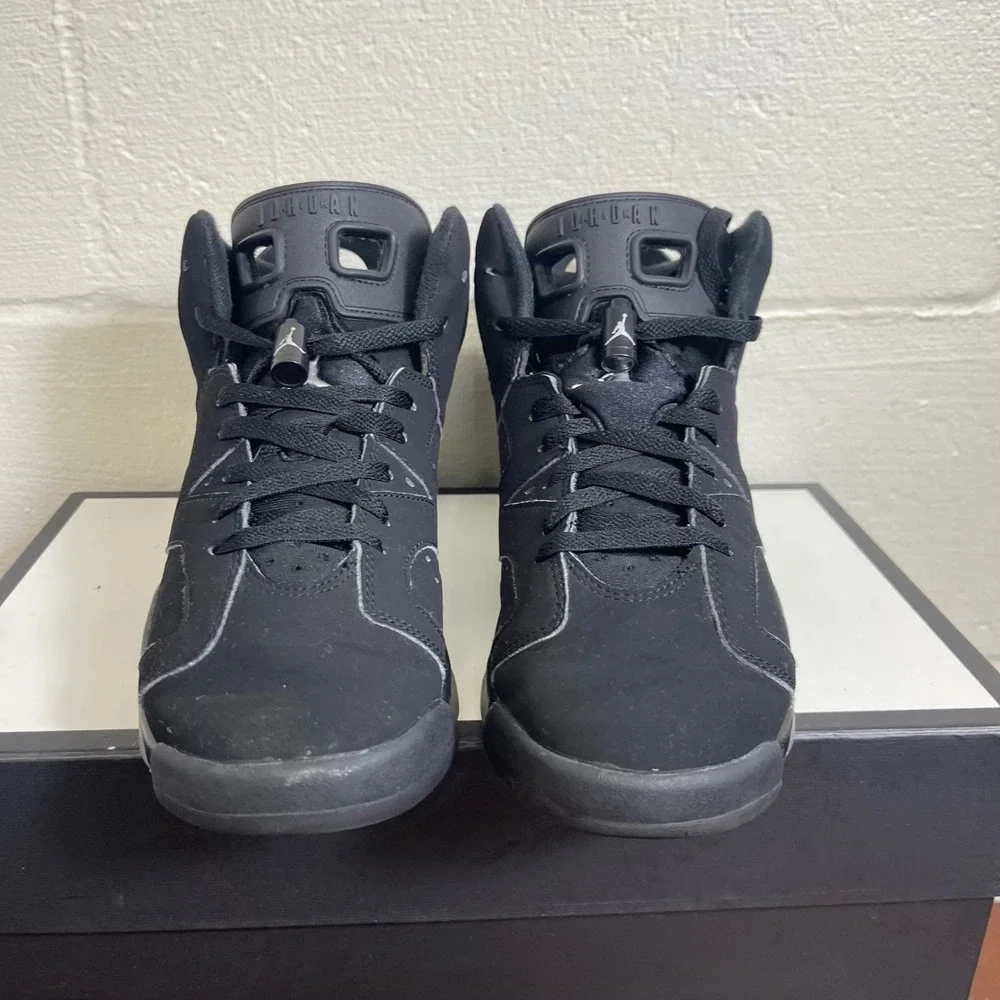Nike Air Jordan 6 Retro GS Chrome Black DX2835-001 Sneakers Youth Size 7 Y‎
